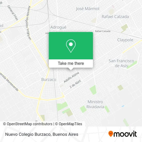 Mapa de Nuevo Colegio Burzaco