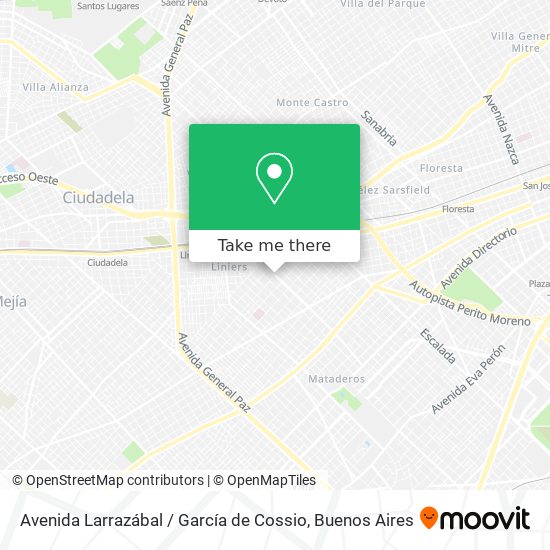 Avenida Larrazábal / García de Cossio map