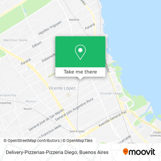 Delivery-Pizzerias-Pizzeria Diego map