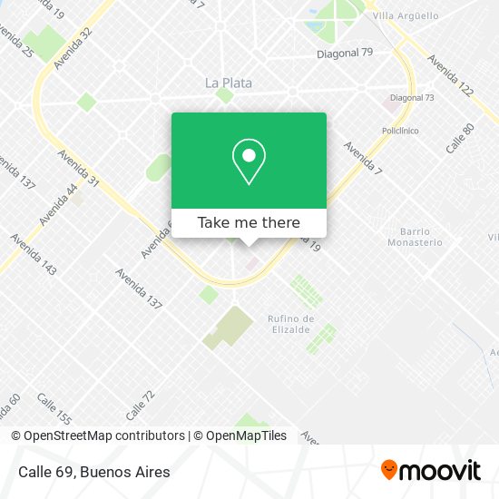 Calle 69 map