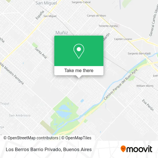 Los Berros Barrio Privado map
