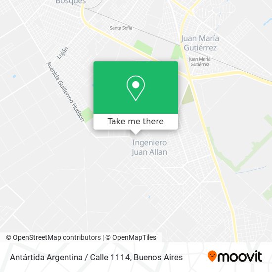 Mapa de Antártida Argentina / Calle 1114