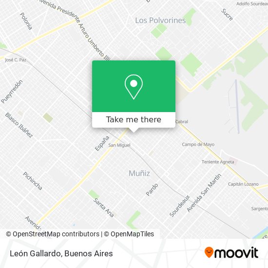 Mapa de León Gallardo