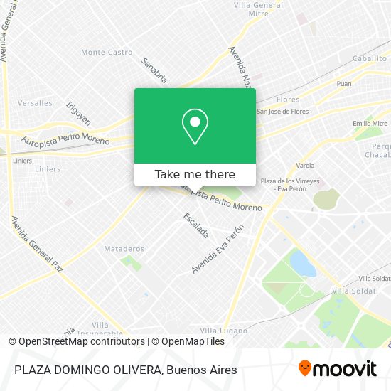 PLAZA DOMINGO OLIVERA map