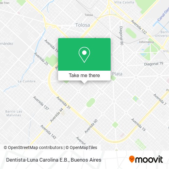 Dentista-Luna Carolina E.B. map