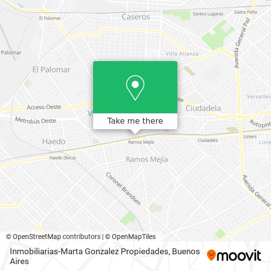 Inmobiliarias-Marta Gonzalez Propiedades map