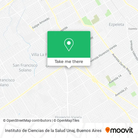 Mapa de Instituto de Ciencias de la Salud Unaj