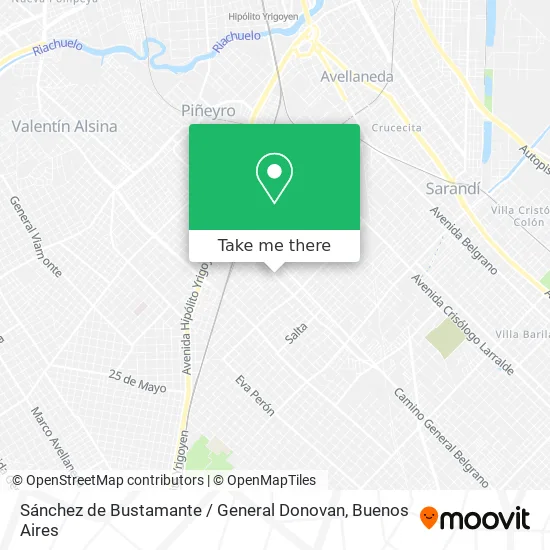 Mapa de Sánchez de Bustamante / General Donovan
