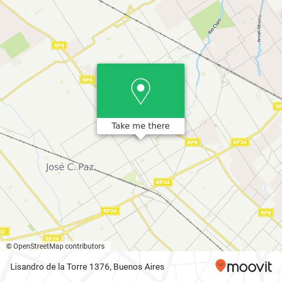 Lisandro de la Torre 1376 map