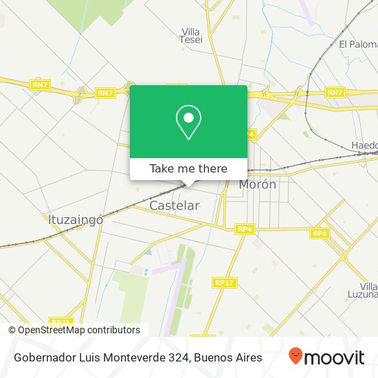 Gobernador Luis Monteverde 324 map