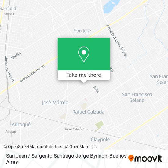 Mapa de San Juan / Sargento Santiago Jorge Bynnon
