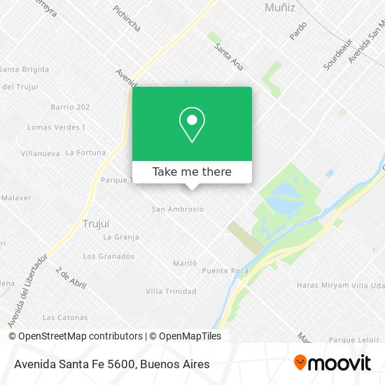 Avenida Santa Fe 5600 map