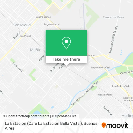 Mapa de La Estación (Cafe La Estacion Bella Vista.)