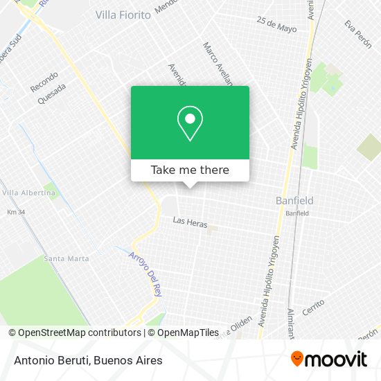 Mapa de Antonio Beruti
