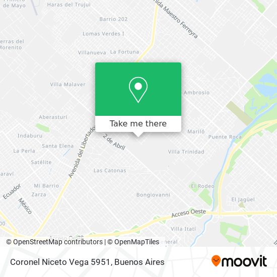 Coronel Niceto Vega 5951 map