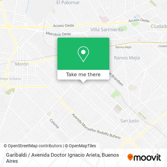 Mapa de Garibaldi / Avenida Doctor Ignacio Arieta