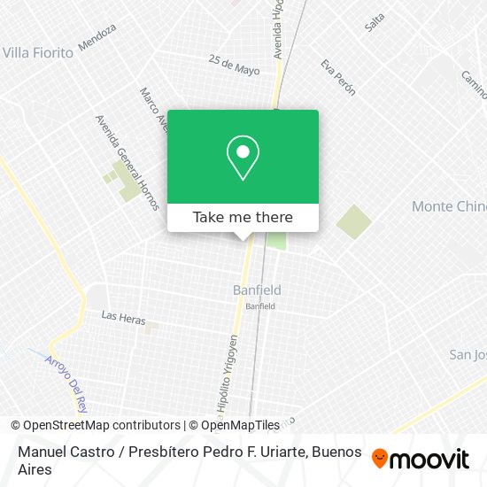 Mapa de Manuel Castro / Presbítero Pedro F. Uriarte