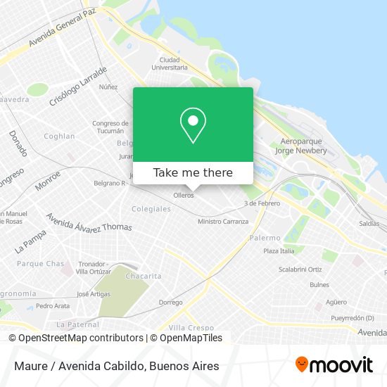 Maure / Avenida Cabildo map