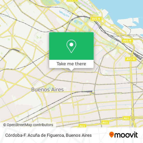 Córdoba-F. Acuña de Figueroa map