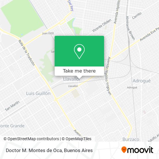 Doctor M. Montes de Oca map