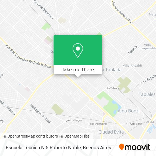 Escuela Técnica N 5 Roberto Noble map