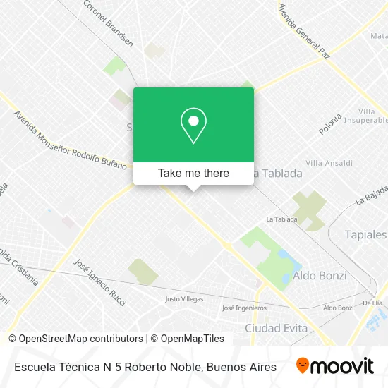 Mapa de Escuela Técnica N 5 Roberto Noble