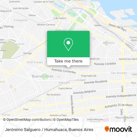 Jerónimo Salguero / Humahuaca map