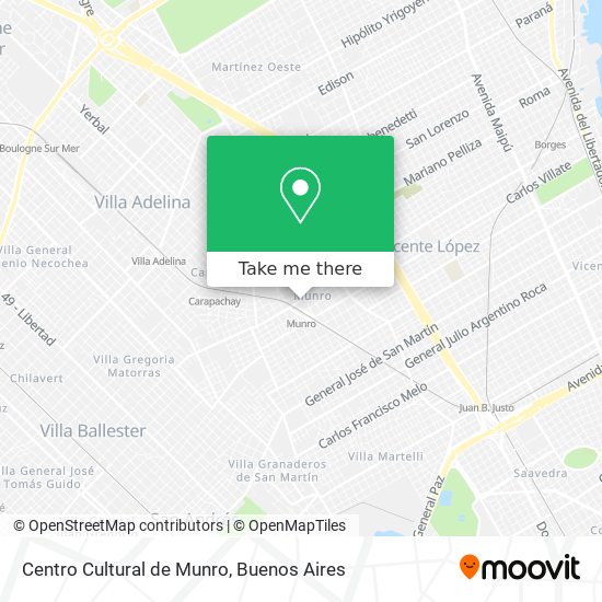 Centro Cultural de Munro map