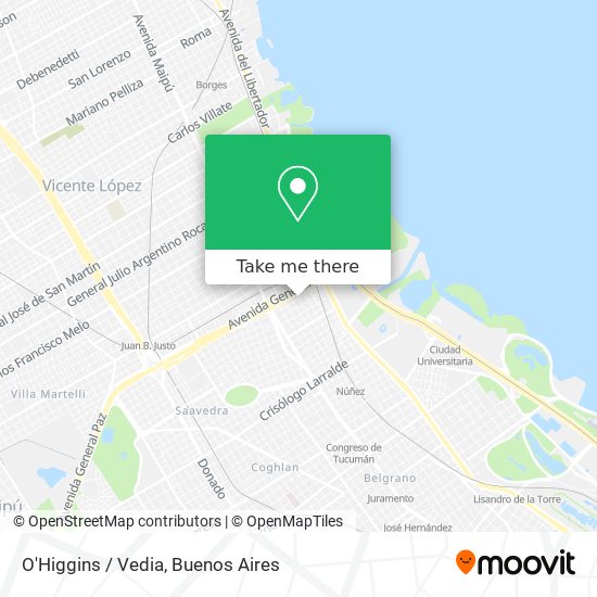 O'Higgins / Vedia map