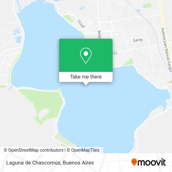 Laguna de Chascomús map