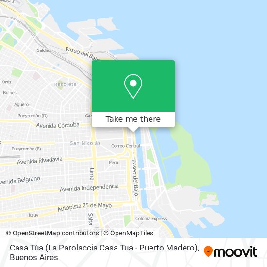 Mapa de Casa Túa (La Parolaccia Casa Tua - Puerto Madero)