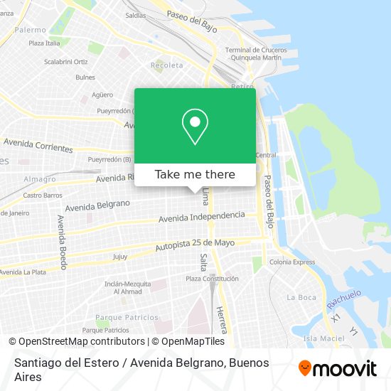 Santiago del Estero / Avenida Belgrano map