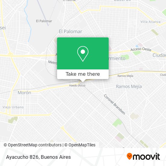 Ayacucho 826 map