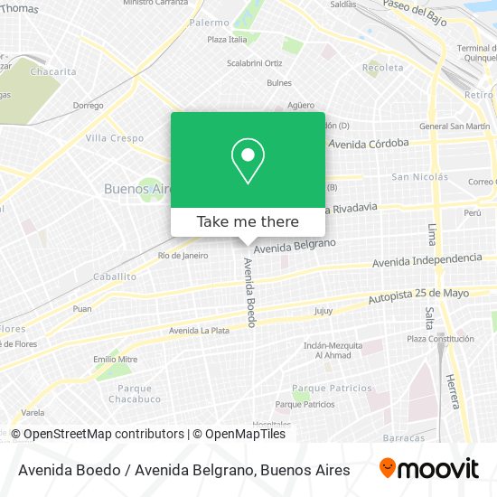 Avenida Boedo / Avenida Belgrano map