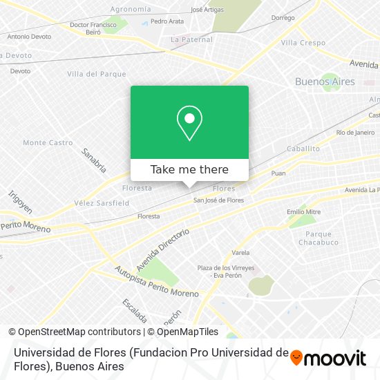 Universidad de Flores (Fundacion Pro Universidad de Flores) map
