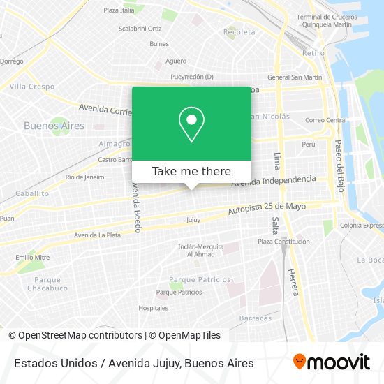 Estados Unidos / Avenida Jujuy map
