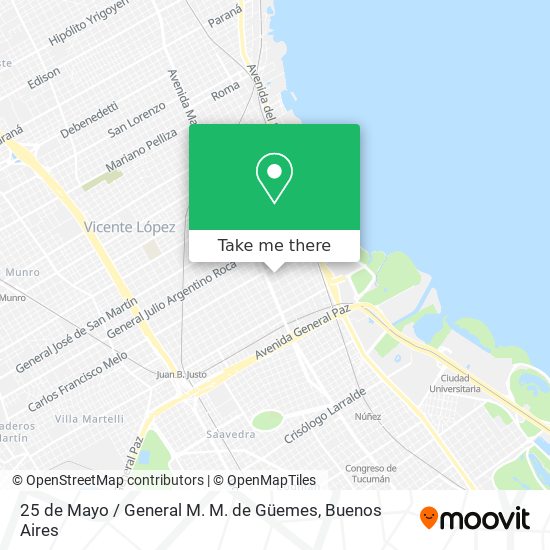 25 de Mayo / General M. M. de Güemes map