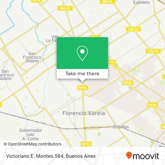 Victoriano E. Montes 584 map