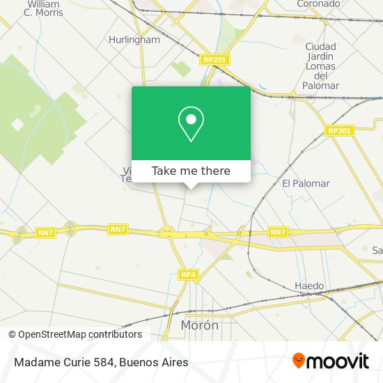 Madame Curie 584 map