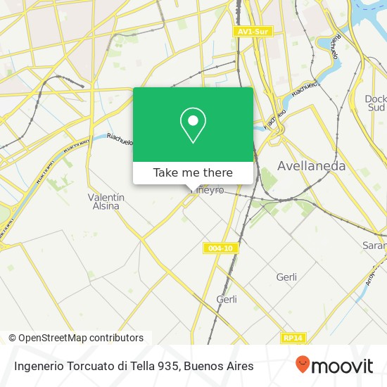 Ingenerio Torcuato di Tella 935 map