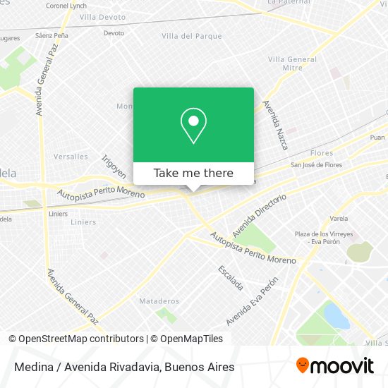 Medina / Avenida Rivadavia map