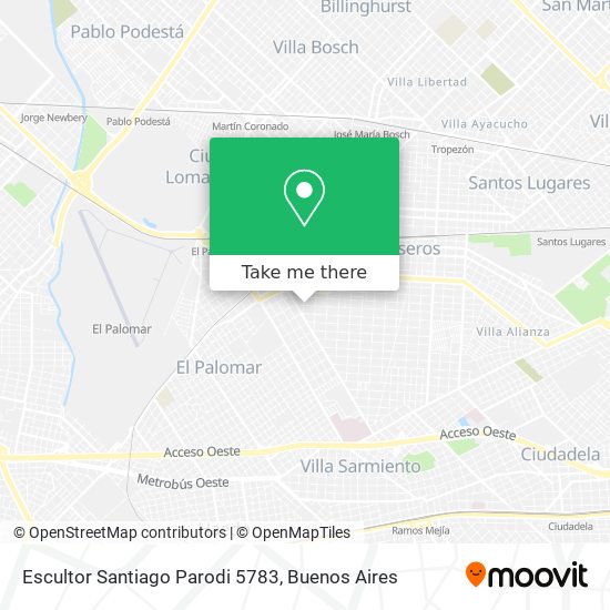 Escultor Santiago Parodi 5783 map