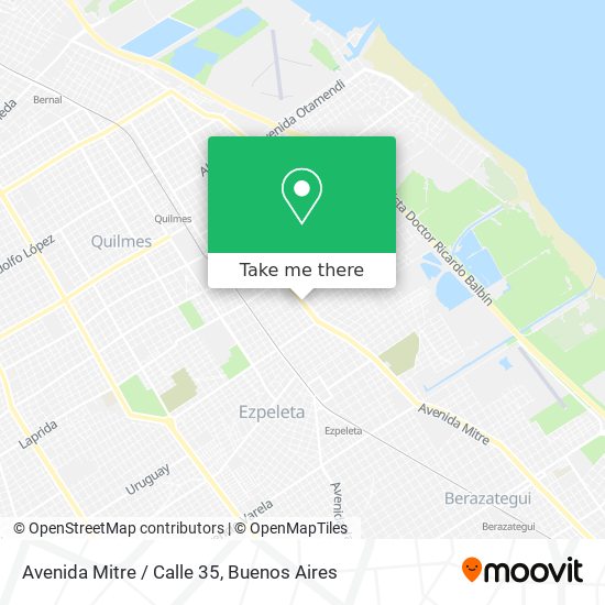 Avenida Mitre / Calle 35 map
