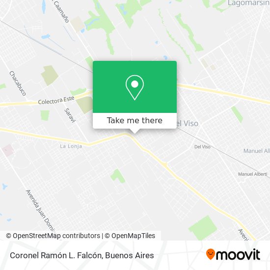 Coronel Ramón L. Falcón map