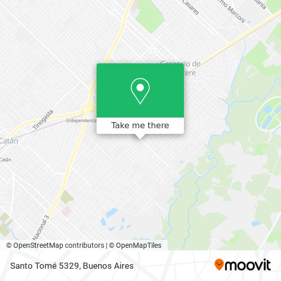 Santo Tomé 5329 map