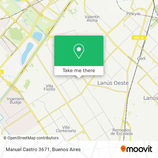Manuel Castro 3671 map