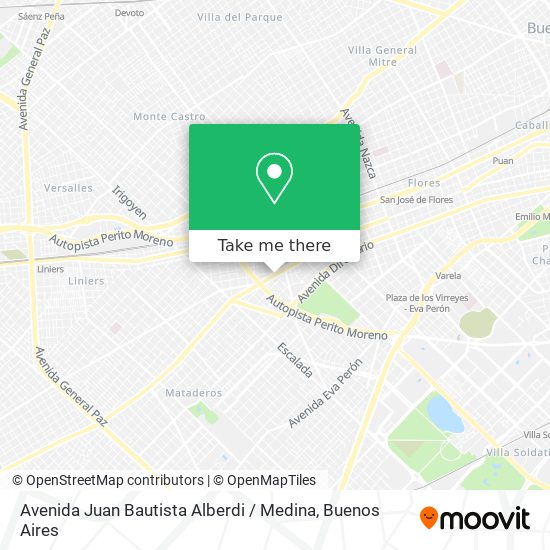 Avenida Juan Bautista Alberdi / Medina map