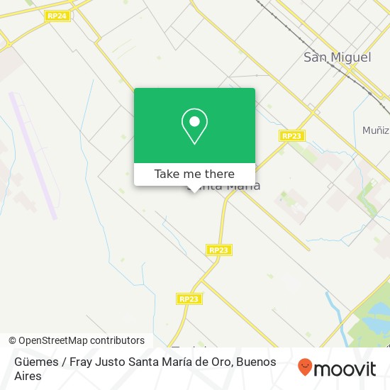 Mapa de Güemes / Fray Justo Santa María de Oro