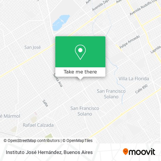 Instituto José Hernández map