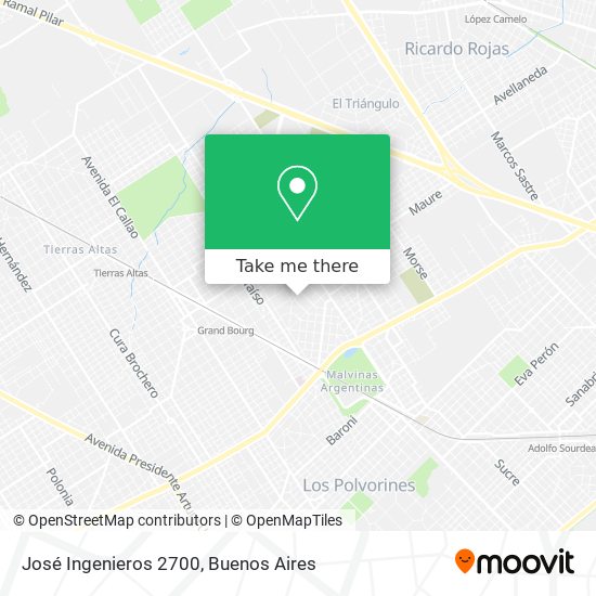 José Ingenieros 2700 map